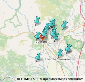 Mappa Via Piave, 10082 Cuorgnè TO, Italia (5.45133)