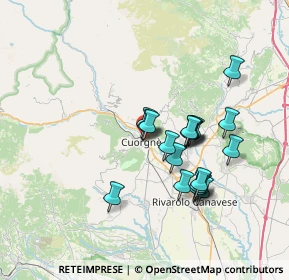 Mappa Via Piave, 10082 Cuorgnè TO, Italia (5.9705)