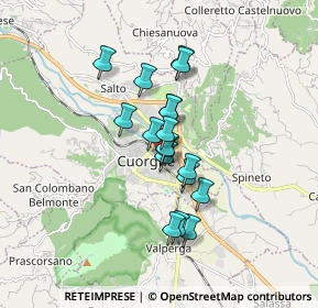 Mappa Via Piave, 10082 Cuorgnè TO, Italia (1.21611)