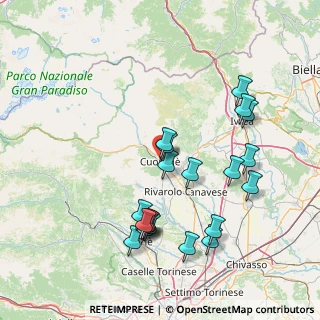 Mappa Via Ivrea, 10082 Cuorgnè TO, Italia (16.0435)