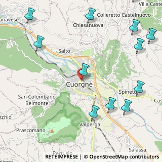 Mappa Via Antonio Gramsci, 10082 Cuorgnè TO, Italia (3.0375)