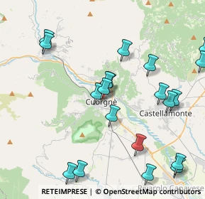 Mappa Via Ivrea, 10082 Cuorgnè TO, Italia (4.7075)