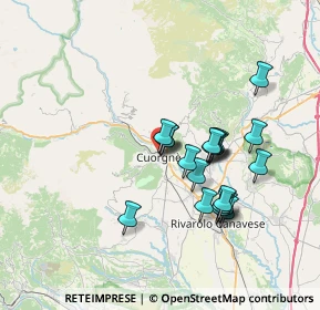 Mappa Via Ivrea, 10082 Cuorgnè TO, Italia (6.098)