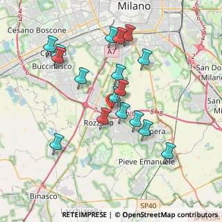 Mappa Via Adda, 20089 Rozzano MI, Italia (3.65529)