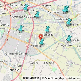 Mappa Via III Novembre, 35020 Villatora PD, Italia (2.80818)