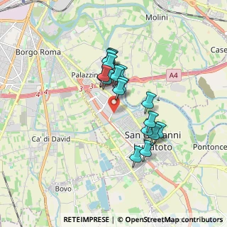Mappa Via Monte Comun, 37057 San Giovanni Lupatoto VR, Italia (1.38333)