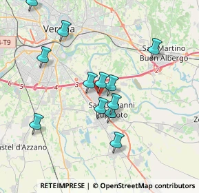 Mappa Via Dott. F. Garofoli, 37057 San Giovanni Lupatoto VR, Italia (3.4975)