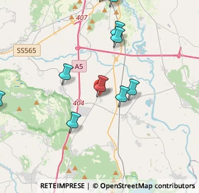 Mappa Piazza Ruggia, 10090 Romano Canavese TO, Italia (5.54533)