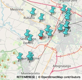 Mappa Via Monte S. Daniele, 35143 Padova PD, Italia (4.218)