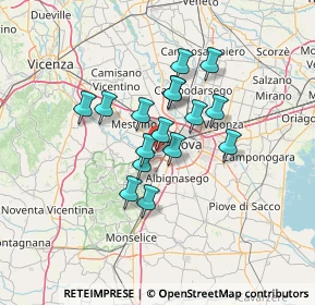 Mappa Via Monte S. Daniele, 35143 Padova PD, Italia (9.77375)