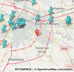 Mappa 35127 Padova PD, Italia (5.625)