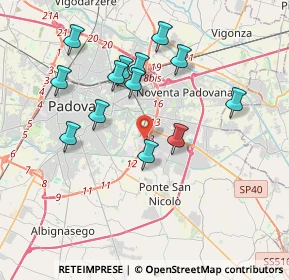 Mappa 35127 Padova PD, Italia (3.58462)