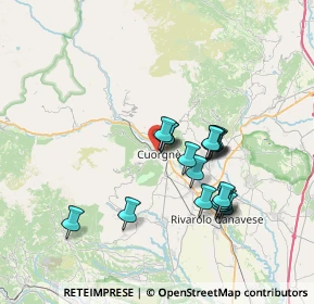 Mappa Via Ghiglieri, 10082 Cuorgnè TO, Italia (6.06056)