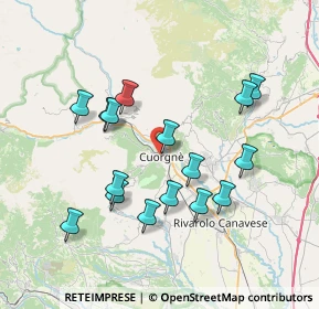Mappa Via Perrucchetti, 10082 Cuorgnè TO, Italia (7.05938)