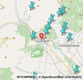 Mappa Via Perrucchetti, 10082 Cuorgnè TO, Italia (4.95923)