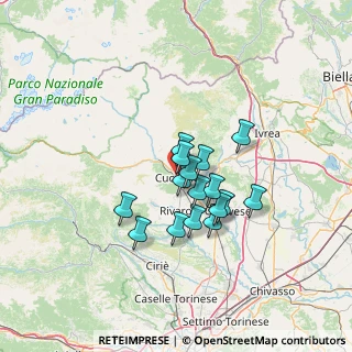 Mappa Via Ghiglieri, 10082 Cuorgnè TO, Italia (9.70063)