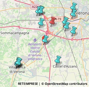 Mappa Via Staffali, 37062 Verona VR, Italia (4.96294)