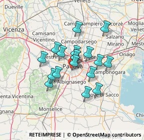 Mappa Via Francesco Piccoli, 35100 Padova PD, Italia (9.87611)