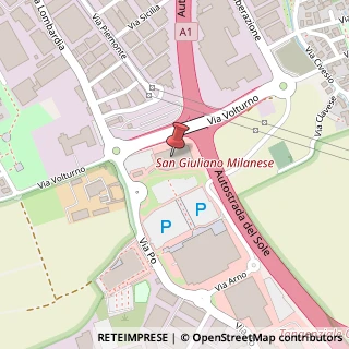 Mappa Via Po, 1/B, 20098 San Giuliano Milanese, Milano (Lombardia)