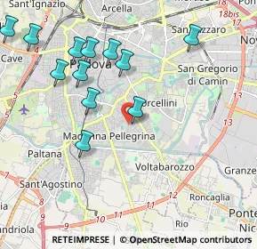 Mappa Via Jacopo Crescini, 35126 Padova PD, Italia (2.21083)