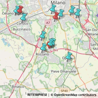 Mappa Via Po, 20089 Rozzano MI, Italia (4.70769)