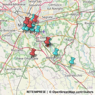 Mappa Via M.Gorky, 20098 San Giuliano Milanese MI, Italia (7.60158)