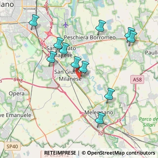 Mappa Via M.Gorky, 20098 San Giuliano Milanese MI, Italia (4.25909)