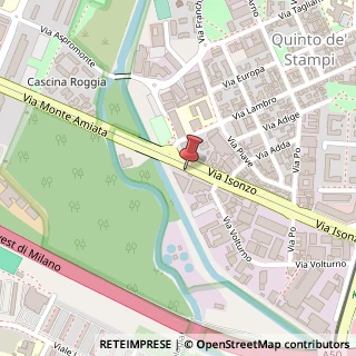 Mappa Viale Isonzo, 99, 20089 Rozzano, Milano (Lombardia)
