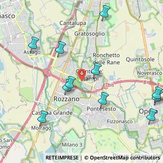 Mappa Via Isonzo, 20089 Rozzano MI, Italia (2.71333)