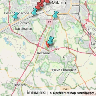 Mappa Via Isonzo, 20089 Rozzano MI, Italia (6.26846)