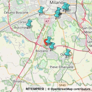 Mappa Via Isonzo, 20089 Rozzano MI, Italia (4.85909)