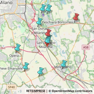 Mappa Largo della stazione, 20098 San Giuliano Milanese MI, Italia (4.35)