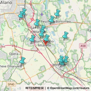 Mappa Largo della stazione, 20098 San Giuliano Milanese MI, Italia (4.14929)