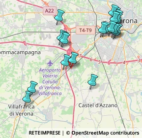 Mappa Via Valle, 37062 Dossobuono VR, Italia (4.727)