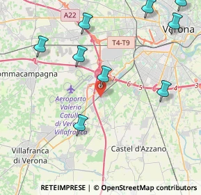 Mappa Via Valle, 37062 Dossobuono VR, Italia (5.88)