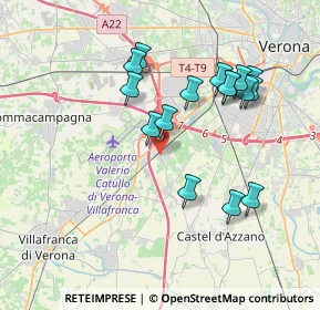 Mappa Via Valle, 37062 Dossobuono VR, Italia (3.59375)