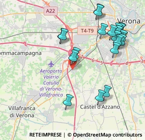 Mappa Via Valle, 37062 Dossobuono VR, Italia (4.5555)