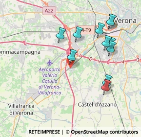 Mappa Via Valle, 37062 Dossobuono VR, Italia (4.08)