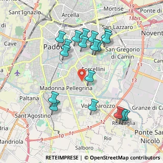 Mappa Via Sant'Osvaldo, 35127 Padova PD, Italia (1.98389)