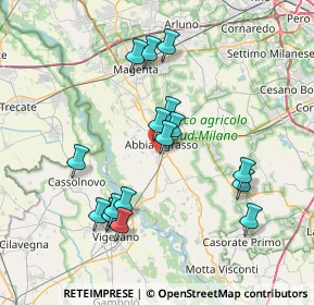 Mappa Via Giacomo Carini, 20081 Abbiategrasso MI, Italia (7.30176)