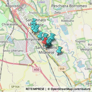 Mappa Via Don Giovanni Bosco, 20098 San Giuliano Milanese MI, Italia (0.8135)