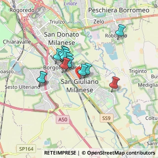 Mappa Via Don Giovanni Bosco, 20098 San Giuliano Milanese MI, Italia (1.36462)