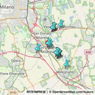 Mappa Via Don Giovanni Bosco, 20098 San Giuliano Milanese MI, Italia (2.56714)