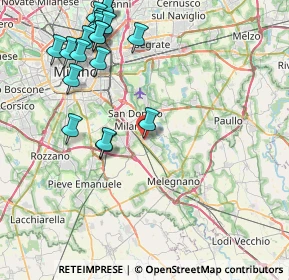 Mappa Via Don Giovanni Bosco, 20098 San Giuliano Milanese MI, Italia (9.9915)