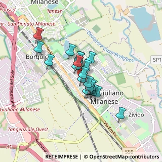 Mappa Via Don Giovanni Bosco, 20098 San Giuliano Milanese MI, Italia (0.5725)