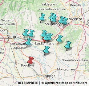 Mappa Via Ceola, 37047 San Bonifacio VR, Italia (11.79944)