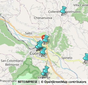 Mappa Strada del Caudano, 10082 Cuorgnè TO, Italia (2.38)