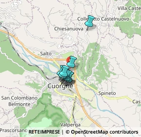 Mappa Strada del Caudano, 10082 Cuorgnè TO, Italia (1.00545)
