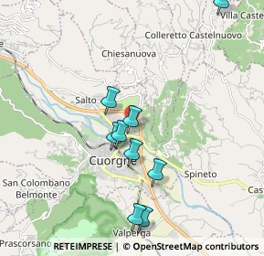 Mappa Strada del Caudano, 10082 Cuorgnè TO, Italia (2.27727)
