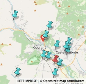 Mappa Strada del Caudano, 10082 Cuorgnè TO, Italia (4.35462)